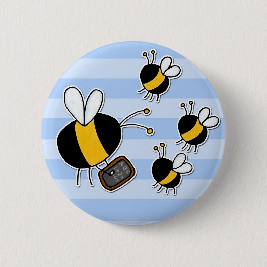 bijenarbeider - leraar ronde button 5,7 cm (Voorkant)