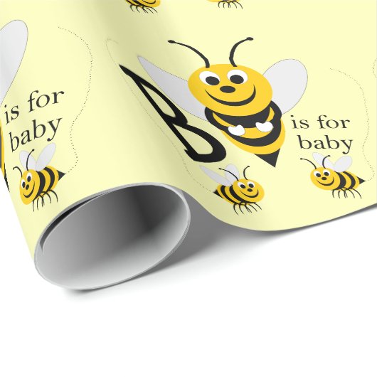 Bijenbaby Cadeaupapier (Rol Hoek)