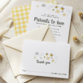 Bijenbaby Shower Bedankkaart