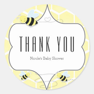 Bijenbaby Shower Feest Favor Stickers