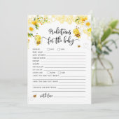 Bijenbaby voorspellingen kaart (Staand voorkant)