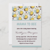 Bijenbabydouche nodigt mama uit om Bumblebee te wo Kaart (Voorkant)