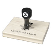 Bijenbijen en -kroon rubberstempel (Stempel)