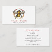 Bijenbijenbijenhouder Boerderij Honingproducten Visitekaartje (Voorkant / Achterkant)