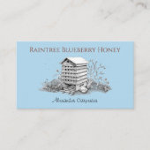 Bijenblauw, bijenblauw,  korenbloem visitekaartje (Voorkant)