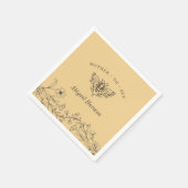  bijenbloem Gele douche Napkins Servet (Hoek)