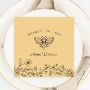  bijenbloem Gele douche Napkins Servet