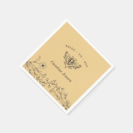 bijenbloem Gele douche Servet (Hoek)