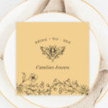 bijenbloem Gele douche Servet<br><div class="desc">bijenbloem Gele douche Napkins</div>