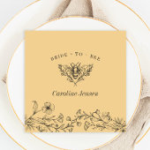  bijenbloem Gele douche Servet