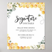 Bijenbloem Signatuur cocktails Poster (Voorkant)