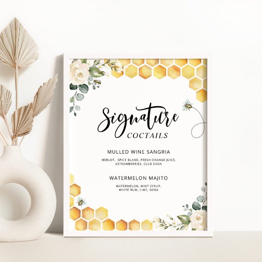 Bijenbloem Signatuur cocktails Poster
