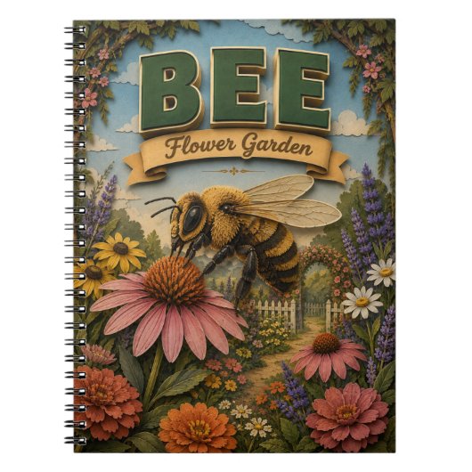 Bijenbloementuin POPCUT Notitieboek (Voorkant)