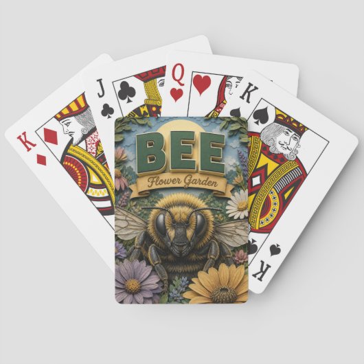 Bijenbloementuin POPCUT Pokerkaarten (Achterkant)