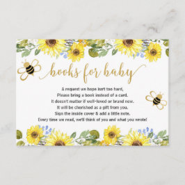Bijenboek baby shower-aanvraag voegt baby toe informatiekaartje