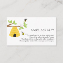 Bijenboeken voor Baby-invoegkaart