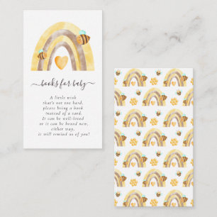 Bijenboeken voor Baby shower voor Baby Informatiekaartje