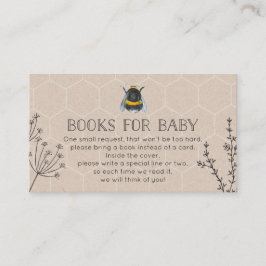 Bijenboeken voor Baby showers voor Baby-Baby showe Informatiekaartje