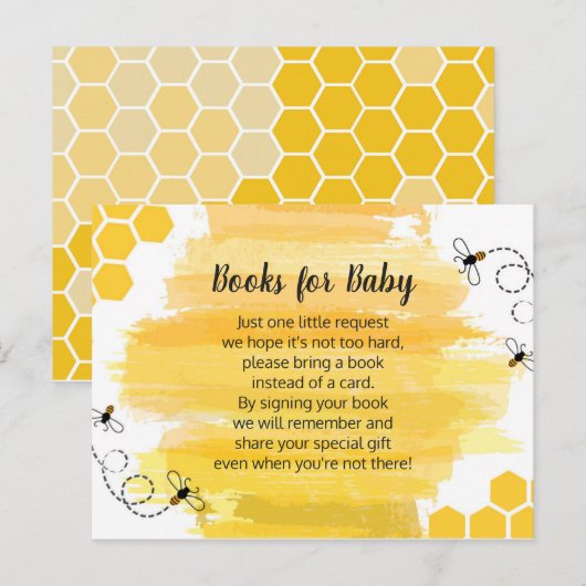 Bijenboeken voor de Kaart van de Baby-behuizing (Voorkant / Achterkant)