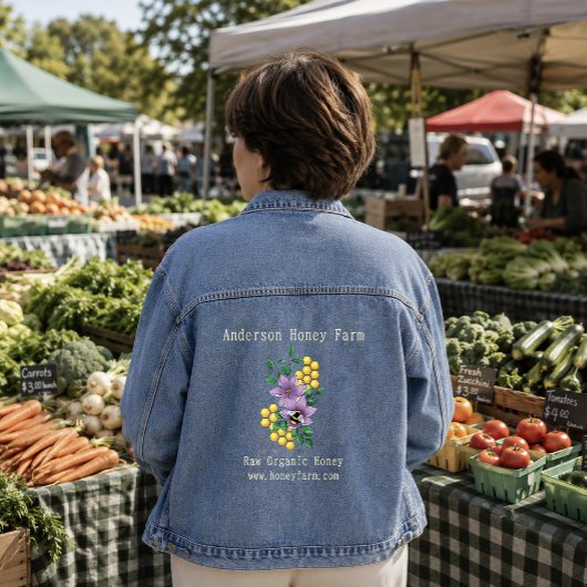 Bijenboerderij Gele Lavendel Denim Jacket