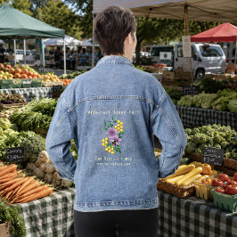 Bijenboerderij Gele Lavendel Denim Jacket