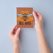 Bijenborsbijenkorven, ik hou van bijen, bijenteelt flyer (Hand)