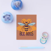 Bijenborsbijenkorven, ik hou van bijen, bijenteelt flyer (Enkel)