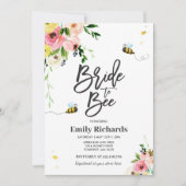 Bijenbridal-douche nodigt Floral Bride uit om te w Kaart (Voorkant)