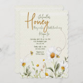 Bijenbridal Shower Invitation Kaart (Voorkant / Achterkant)