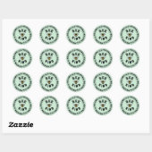 Bijenbroedbijen Kindness Floral design Ronde Sticker (Vel)