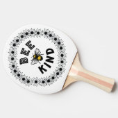 Bijenbroedbijen Kindness Floral design Tafeltennisbatje (Zijkant)