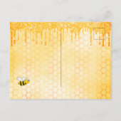 Bijenbruid om gouden bruidsdouche te worden briefkaart (Achterkant)