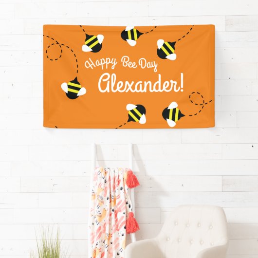 Bijendag 1e Verjaardagsfeest Banner Decor (Insitu)
