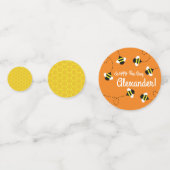 Bijendag 1e Verjaardagsfeesttafel Decor Confetti (Achterkanten)