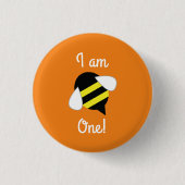 Bijendag Cute Kind Birthday Ronde Button 3,2 Cm (Voorkant)