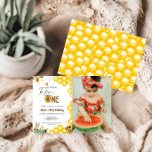 Bijendag geel honingbij eerste meisje verjaardagsf