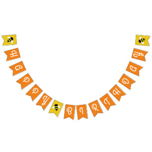 Bijendag Gelukkige Verjaardag Bunting Banner