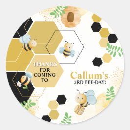 bijendag ronde sticker