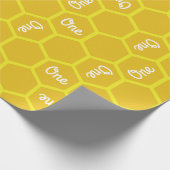 Bijendag Schattige 1e Verjaardag Verpakkingsdocume Cadeaupapier (Hoek)