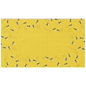 Bijendag Schattigee honingraat eerste verjaardagst Tafelkleed (Voorkant (Horizontaal))