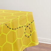 Bijendag Schattigee honingraat eerste verjaardagst Tafelkleed (Voorbeeld)