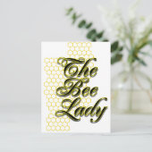 bijendame briefkaart (Staand voorkant)