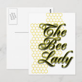 bijendame briefkaart (Voorkant / Achterkant)