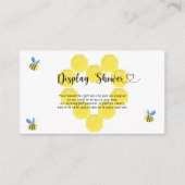 Bijendisplay Baby shower-invoegkaart Informatiekaartje (Voorkant)