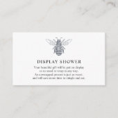 Bijendisplay Baby shower-invoegkaart Informatiekaartje (Voorkant)