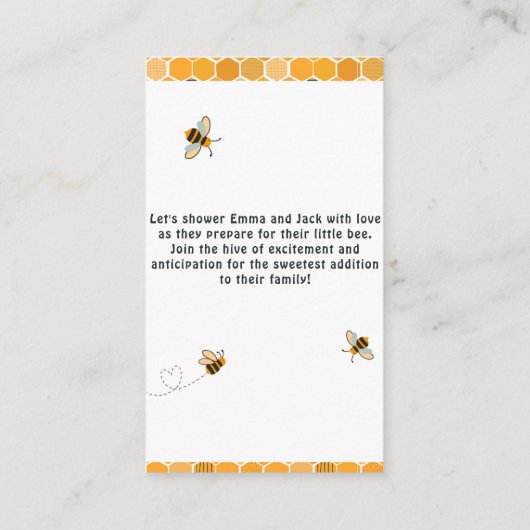 bijendouche thema informatiekaartje (Achterkant)