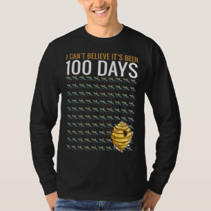 Bijenenboom 100 dagen school leraar jongens t-shirt