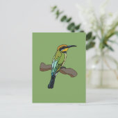 Bijeneter vogel briefkaart (Staand voorkant)