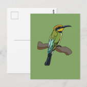 Bijeneter vogel briefkaart (Voorkant / Achterkant)