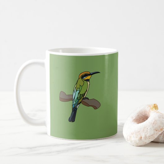 Bijeneter Vogelkunst Wildlife Koffiemok (Met donut)